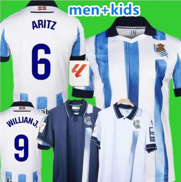 

23 24 real sociedad soccer jerseys oyarzabal x prieto portu david silva football shirt take 2023 2024 carlos fernandez camiseta de futbol me, Black;yellow