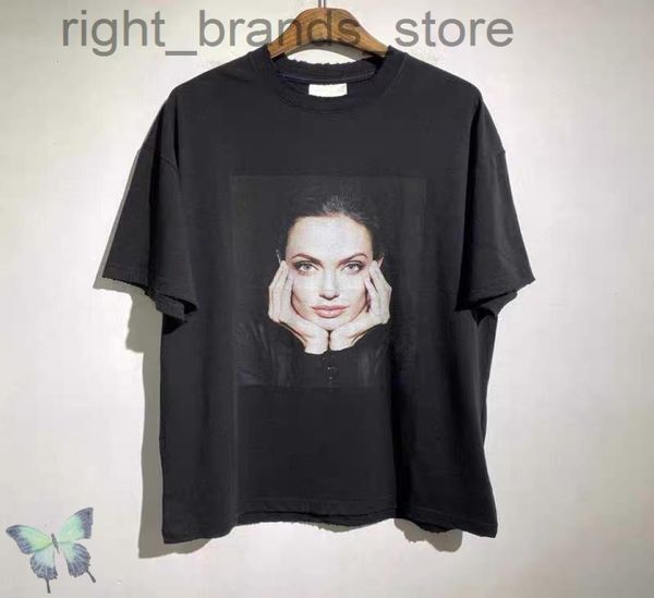 

angelina jolie t shirt heavy fabric damage broken make old t shirt washed w2208102587794, White;black