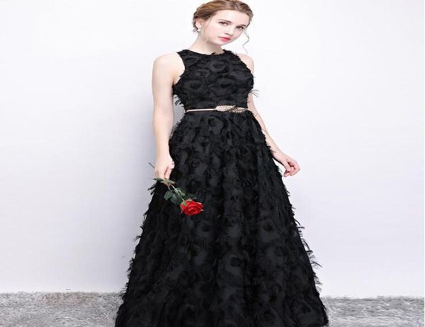 

black oneshoulder feather lace bridesmaid dress floorlength bridesmaid dress formal dress bodice gown custom made7388848, White;pink