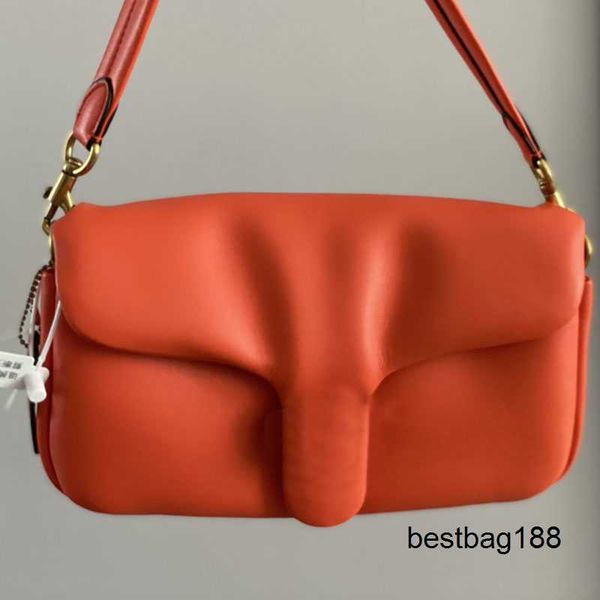 

high genuine leather pillow bag ladies flip over crossbody bags big messenger handbag fashion cloud package