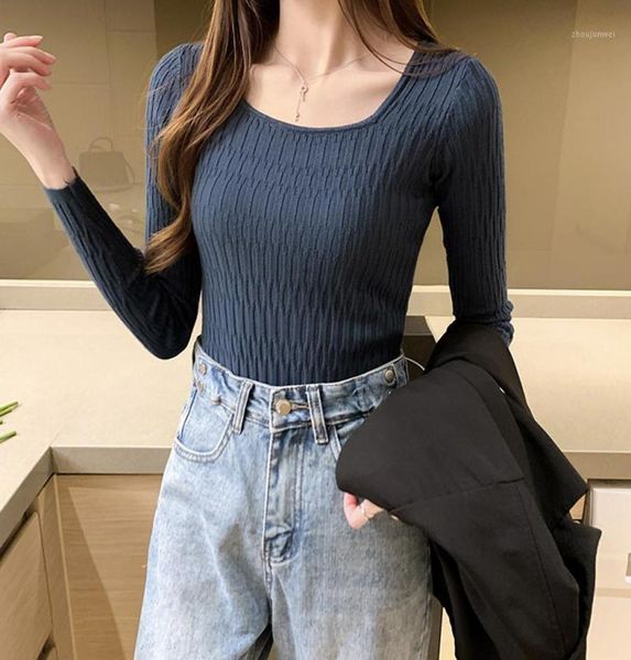 

women039s sweaters casual sweater slim women solid knit pullovers long sleeve soft femme jumper truien dames swetry damskie1927848, White;black