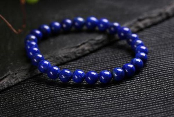 

natural 810mm no optimization emperor lapis lazuli bracelet098602324396417, Black
