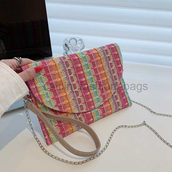 

designer bag summer small women's 2023 forest style fashion hollow out personalized candy color chain envelope tide designer bag caitli
