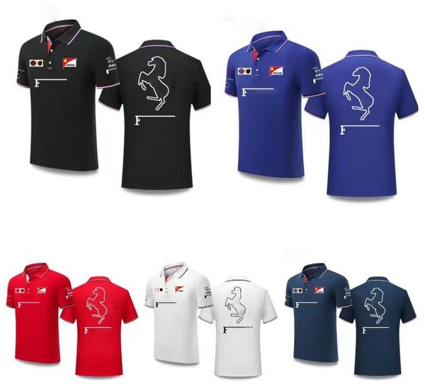 

f1 racing short sleeve shirt summer new polo shirt same customised