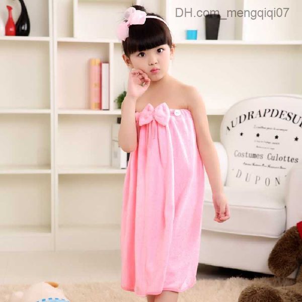 

towels robes solid color children's bath towel modern simple skin friendly bath towel absorbs soft girl tube bath towel z230819