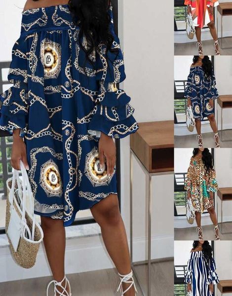 

casual designer women clothing dresses and fashionable oneshoulder stretch print dress plus size 3xl7904992, Black;gray