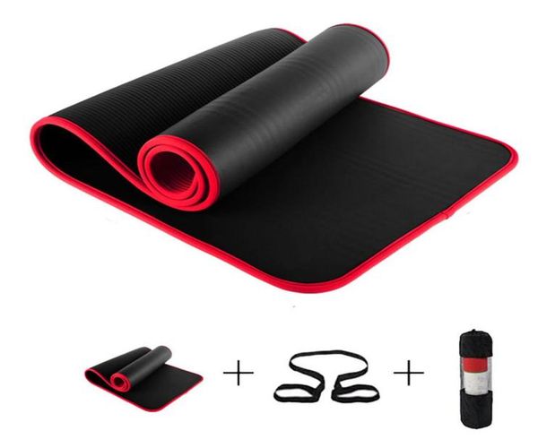 

edge covered nonslip yoga mat 10mm multifunctional sports yoga mat for fitness gym colchonete shoulder 183 60 1cm with fitness su1074468