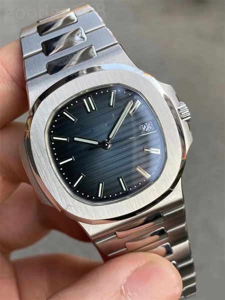 

fashion designer watches mechanical nautilus montre homme stainless steel 5711 office square wrist watch lady trendy blue white black dial e, Slivery;brown