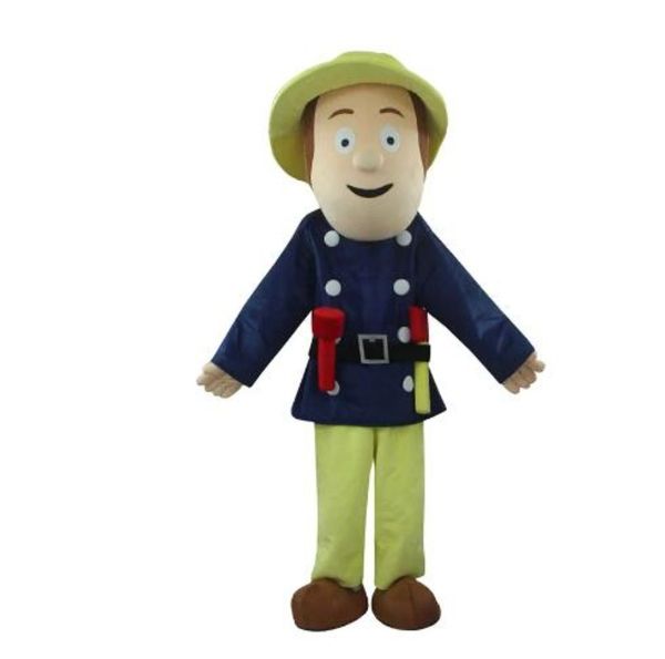 

fireman fire man truckman mascot costume advertising costume fancy dress party animal carnival props, Red;yellow