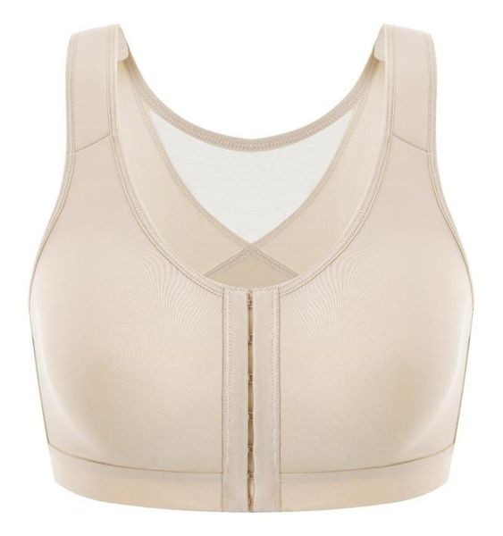 

bras meleneca women039s front closure posture bra wire post plus size back support5373436, Red;black