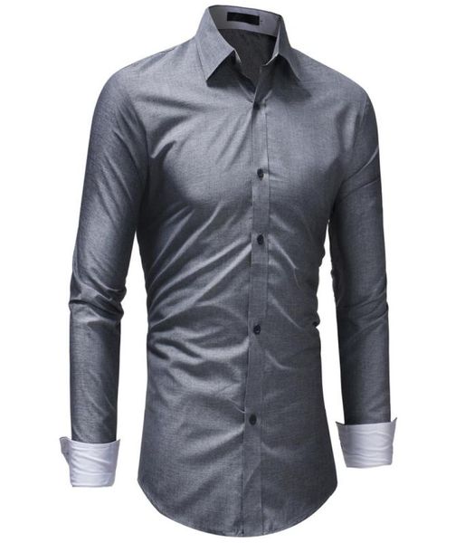 

mens shirt 2020 male long sleeve shirts casual hit color slim fit solid color popular designs men dress shirts xxxl3799178, White;black