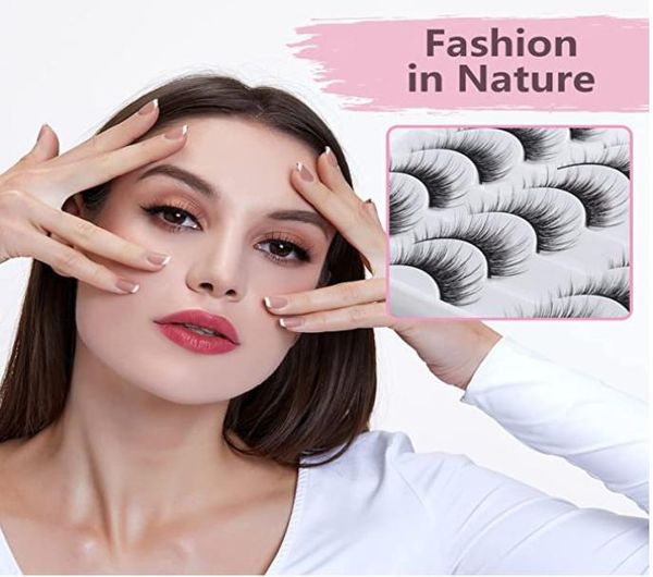 

false eyelashes mink eyelashes faux natural lashes soft make up extension makeup fake eye eyelash popular style4396446