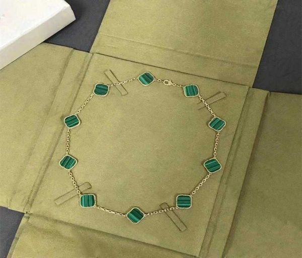 

fashion necklace elegant ten clover classic necklaces gift for woman jewelry pendant highly quality 7 color3961718, Silver