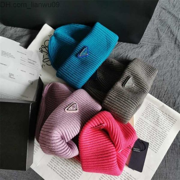 

beanie/skull caps sport luxury beanie hats men fitted bonnet designer cap autumn and winter keep warm knitting dad gift woolen gorros trucke, Blue;gray