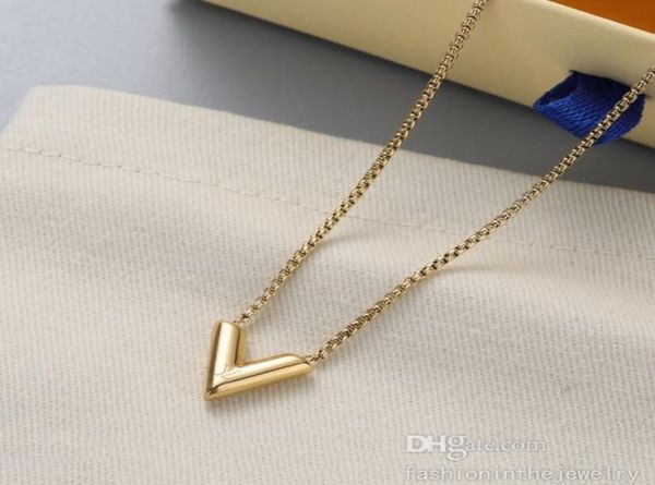 

luxury fashion necklace designer jewelry women gold wedding letter pendant necklace logo queen jewellery lengths womens kay jewele6072849, Silver