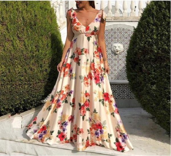 

casual dresses women summer dress ruffle bohemian floral print beach boho crewneck short sleeve mini4749722, Black;gray