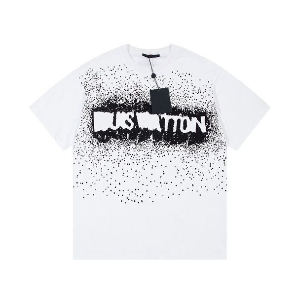 

2023ss spring/summer designer letter print t shirt cotton fabric round neck pullover short sleeve t-shirt sweatshirt c1v213, Black;brown