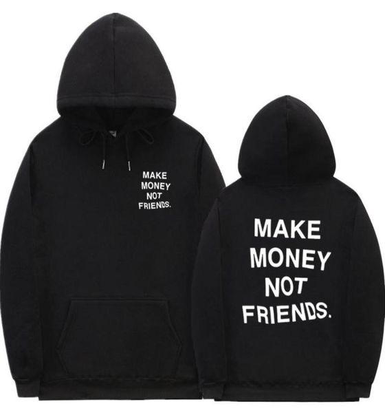 

streetwear make money not friends hoodies menwomen fashion print couple clothes sudadera hombre black white hoody sweatshirt x1026728438
