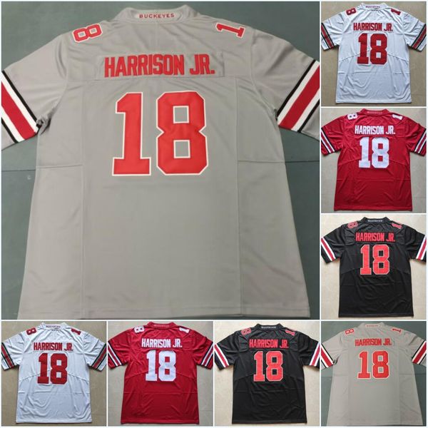 

#18 marvin harrison jr. #6 kyle mccord egbuka #7 c.j. stroud college #32 treveyon henderson #11 jaxon smith-njigba #1 justin fields chase yo, Black