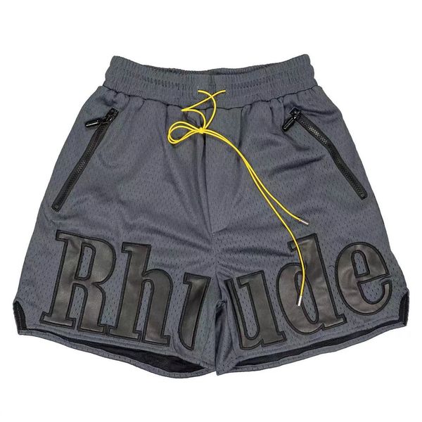 

2023 designer shorts rhude shorts summer fashion beach pants men street wear red blue black purple pants mens short y2, White;black