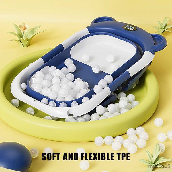 

bathing tubs seats real-time display baby bathtub with cushion support foldable travel bathtub bathtub multifunctional r230818