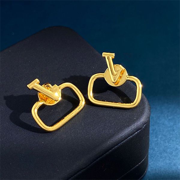 

gold letter v earring logo stud earing women fashion hoop designer jewelry valentinolies crystal pearl earrings luxury woman vlogo 45, Golden;silver