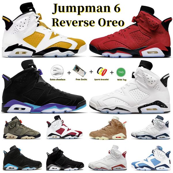 

jumpman 6 6s retro basketball shoes reverse oreo aqua yellow ochre toro unc black metallic silver black infrared georgetown red dmp midnight