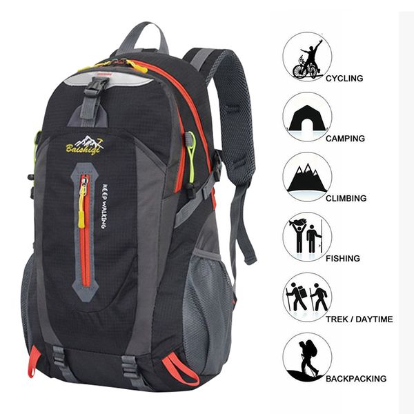 

school bags 40l outdoor climbing backpack men trekking sports mountaineering backpacks camping travel bag for 230817