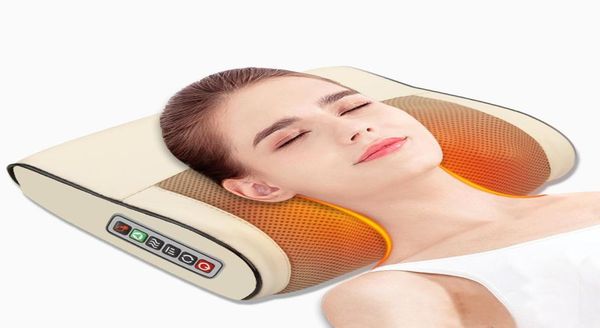 

infrared heating electric massage pillow neck shoulder back head body musle multi relaxation massager shiatsu relief pain device c3913688