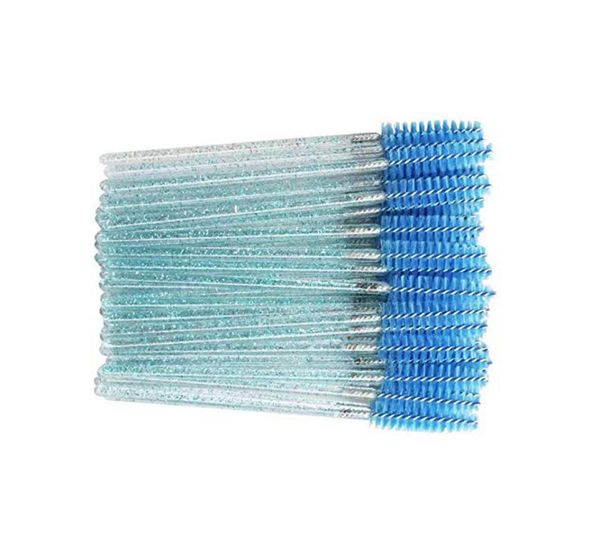 

1000 pieces mascara wands disposable eyelash brushes for extensions eye lash applicator crystal handle makeup tool kits6486958