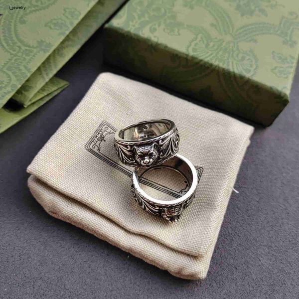 

new tiger head ring for lover silver plated rings personality charm supply fashion jewelry supply