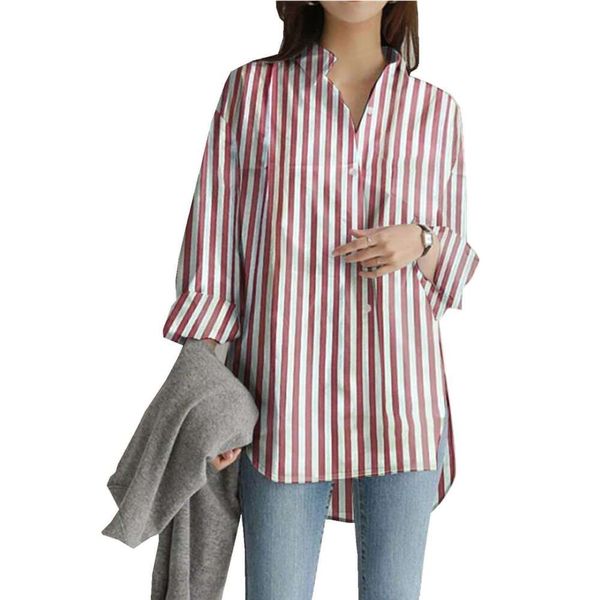 

eaby autumn womens blouses and winter long sleeve modern style shirt, White