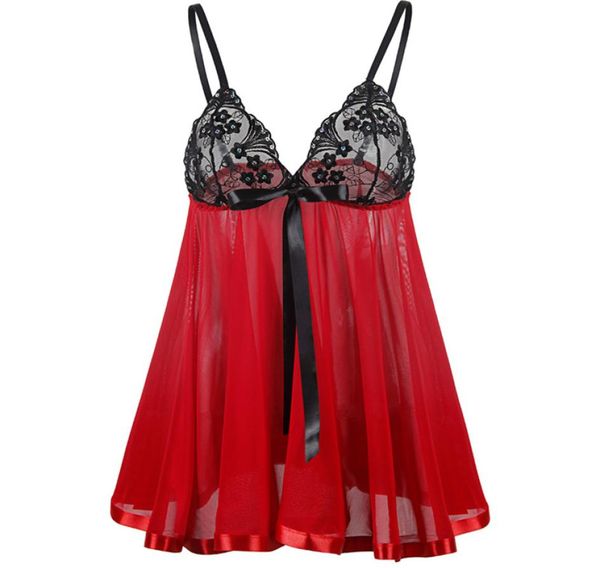 

s  l xl 2xl 3xl 4xl 5xl 6xl ps size women embroidery patchwork erotic underwear lingerie babydolls sequins1540758, Black;red