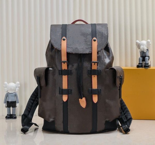 

designer backpack women genuine leather shoulder bag fashion ladies satchel bags men anti-theft backpack