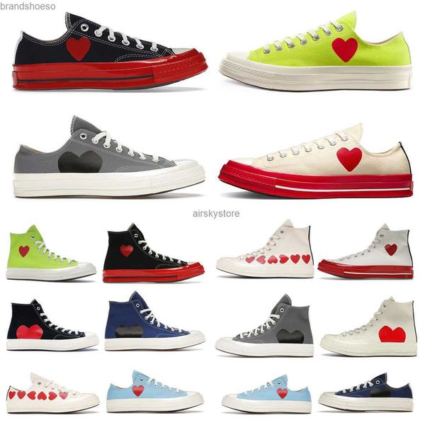 

1970s classic canvas casual shoes midsole jam 1970 chuck triple high low jointly name 70 chucks mens women red heart sport sneakers outdoor