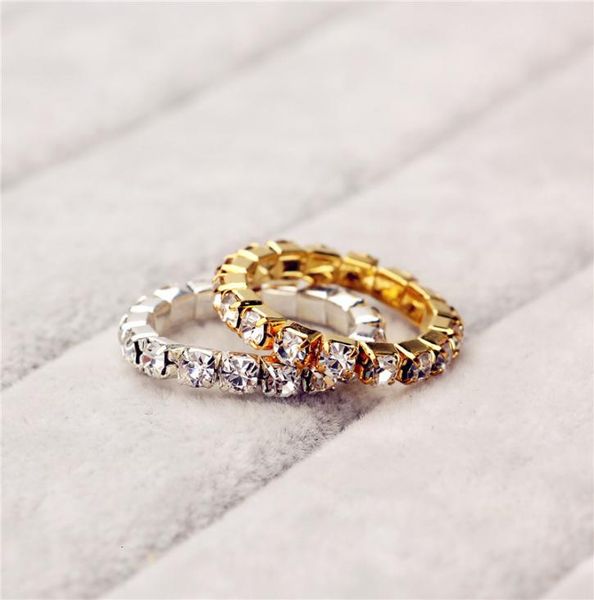

le bsiser elastic 925 stering silver single row cz crystal toe ring 3mm8020804