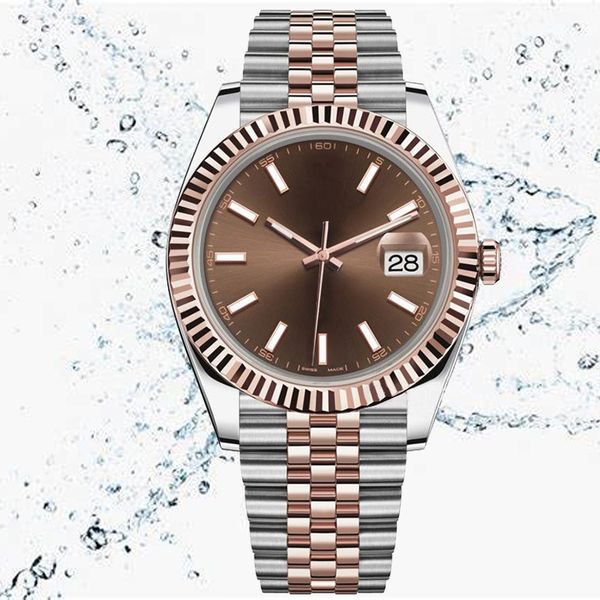 

famous men designer machinery date just womens watch quartz 28mm 31mm 36mm 41mm sapphire stainless steel strap dating watchs waterproof wris, Slivery;brown
