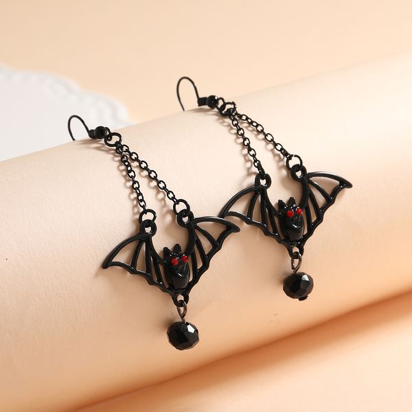 

halloween jewelry retro versatile gothic black bat female, Silver