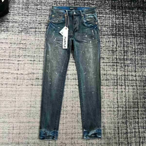 

purple jeans fashion mens cool style luxury designer denim pant distressed ripped biker black blue jean slim fit motorcycle size 30-38tss0
