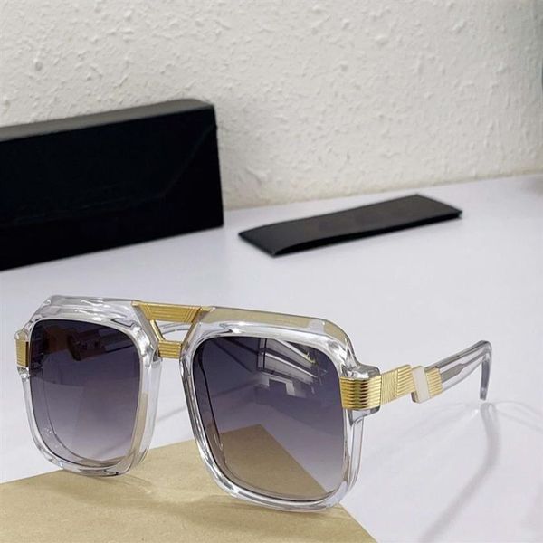 

669 crystal gold square sunglasses grey shaded designers sun glasses for men women fashion eyewear accessories with box2292, White;black