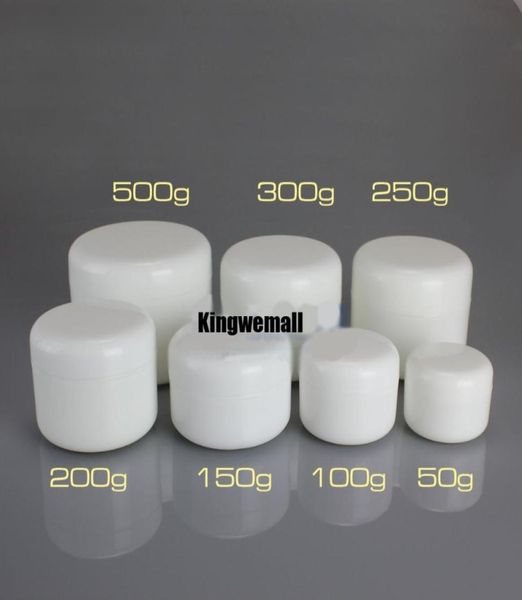 

300pcslot white 100ml cream jar cosmetic container 100g plastic bottledisplay bottlemask jar cosmetic packaging6712147