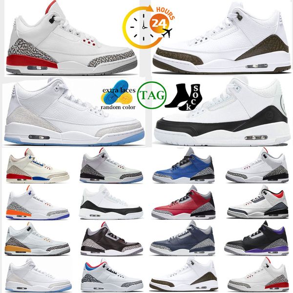 

jumpman 3 retro basketball shoes men women sneakers lucky pine green wizards white cement fire red unc reimagined dark iris crimson joker sp