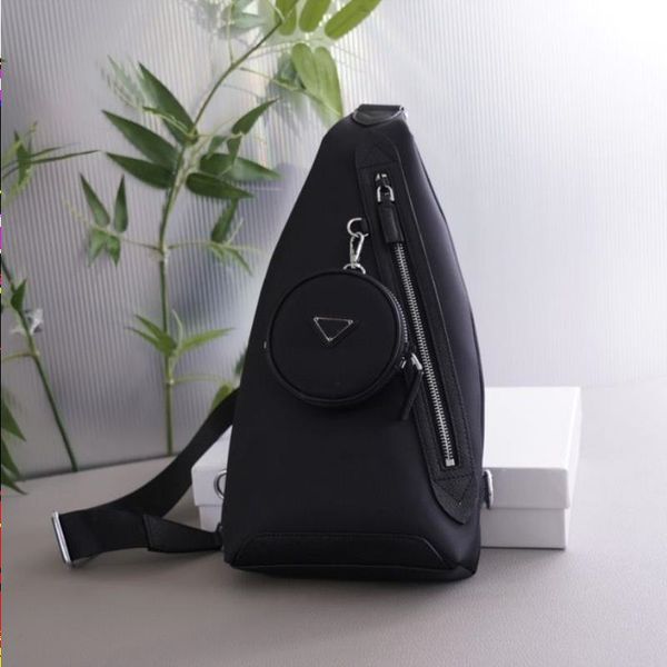 

luxury designers bag shoulder bag mini men crossbody chest bags universal nylon sporty outdoor purse wallet good match, Black;red