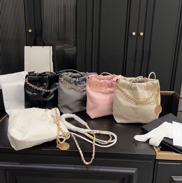 

crossbody designer bags tote bag channel bag 22 bag luxurys handbags shoulder chain bag classic quilted womens genuine leather handbag high-