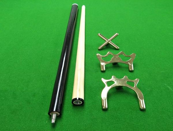 

sports gloves 2pcs set brass bridge head pool cue stick frame pole accessories for snooker billards 9 ball t8 2211079593502, Black