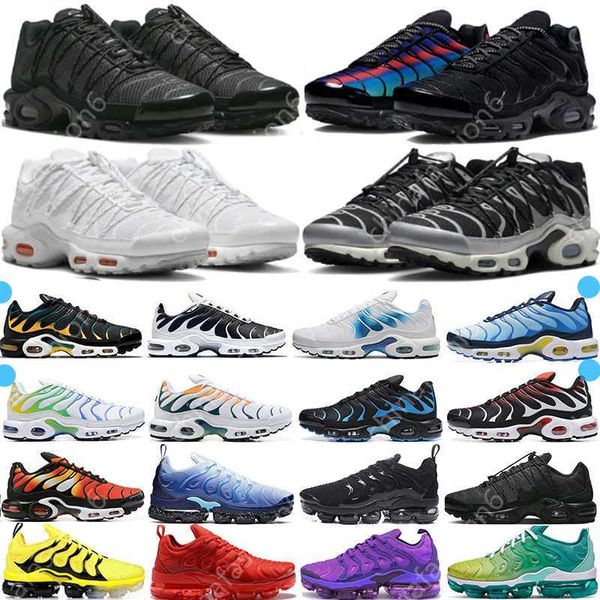 

terrascape 2023 tn plus running shoes tns men women toggle lacing olive triple black reflective gold clean white university ice blue trainer