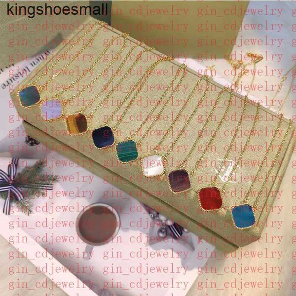 

fashion classic lucky clover necklace pendant stainless steel 18k gold plated ladies and girls valentine's day mother's day engage, Silver