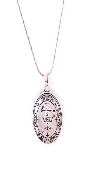 

new design viking style necklace great archangel god name michael written four kinds chains zinc alloy provide drop9942119, Silver
