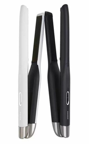 

unplugged cordless hair straightener hair straighteners professional styler flat styling tool white black1910171, Black