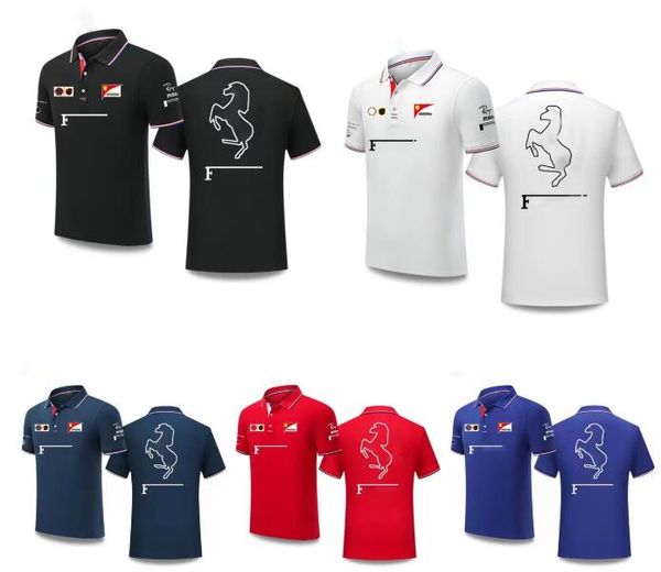 

new f1 racing shirts summer short-sleeved polo shirts same customized